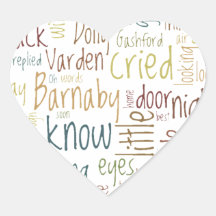 Barnaby Rudge Heart Sticker