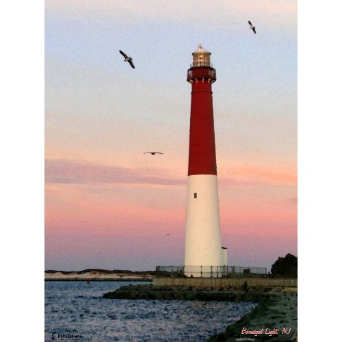 Barnegat Light , Long Beach Island, NJ Poster print