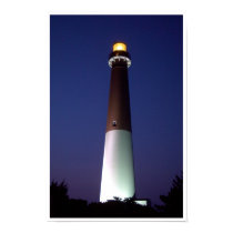 Barnegat Lighthouse at Night posters by suebee Barnegat Lighthouse at Night posters