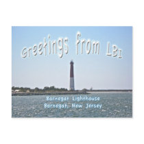 Barnegat Lighthouse (Old Barney) Greetings LBI Postcards
