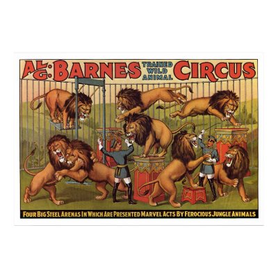 Barnes Circus Advertising Poster From the 1920's by gwester