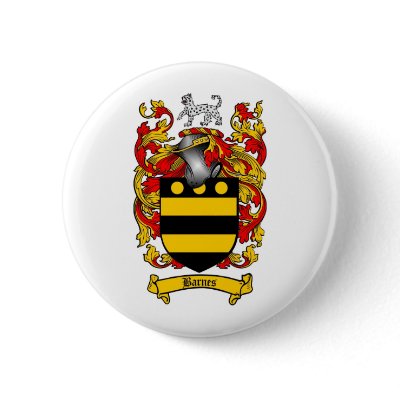 BARNES FAMILY CREST -  BARNES COAT OF ARMS PIN by heraldics