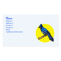 Barney Blue Jay Business Card Templates