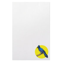 Barney Blue Jay Stationery Design