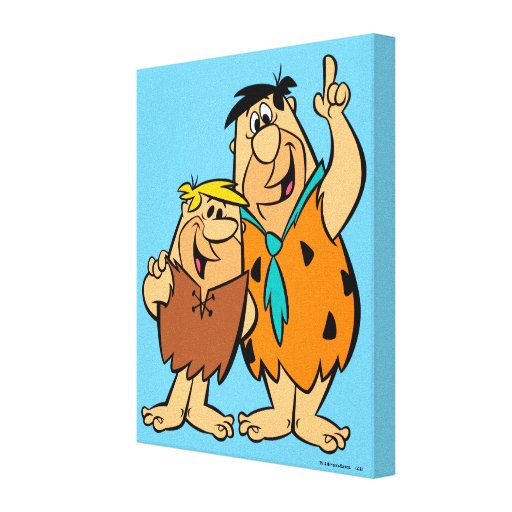 Barney Rubble And Fred Flintstone Canvas Print Zazzle