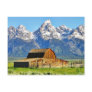 Barns Grand Tetons Mountains Postcards