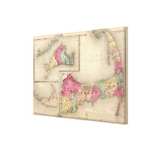 Barnstable, Dukes, Nantucket counties Stretched Canvas Prints