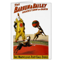 Barnum and Bailey: Football Dogs cards