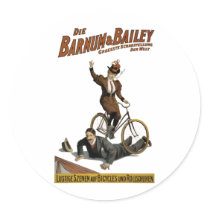Barnum and Bailey: German Acrobats Stickers