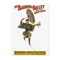 Barnum and Bailey: Japanese Tight-rope Walker Postcard