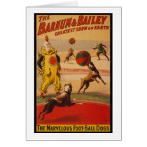 Barnum & Bailey Circus Foot-Ball Dogs cards