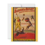 Barnum &amp; Bailey Circus Foot-Ball Dogs Personalized Announcement