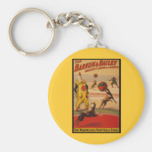 Barnum & Bailey Circus Foot-Ball Dogs Key Chains