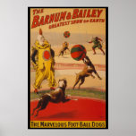 Barnum & Bailey Circus Foot-Ball Dogs Poster posters