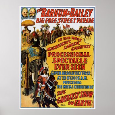 Barnum & Bailey Circus Poster by gwester