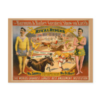 Barnum & Bailey Circus Poster postcards