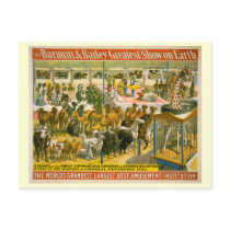 Barnum & Bailey Circus Poster Postcard