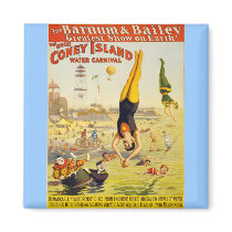 Barnum & Bailey Coney Island Water Carnival Fridge Magnet