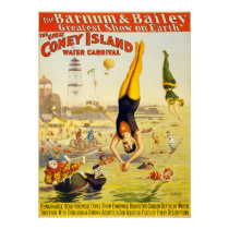 Barnum & Bailey Coney Island Water Carnival posters by MyOtherPlanet Barnum & Bailey Coney Island Water Carnival posters