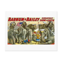 Barnum & Bailey - Elephants - Vintage Ad postcards by scenesfromthepast Barnum & Bailey - Elephants - Vintage Ad postcards