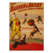 Barnum & Bailey - Marvelous Football Dogs cards