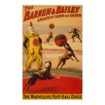 Barnum & Bailey - Marvelous Football Dogs posters