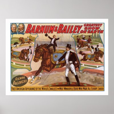 Barnum & Bailey Smallest Rider Advertisement Print by gwester
