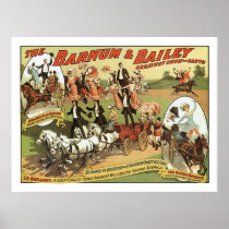 Barnum & Bailey Trick Riders Advertisement Poster
