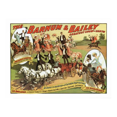 Barnum & Bailey Trick Riders Advertisement Poster by gwester