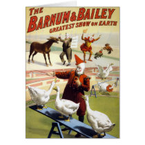 Barnum & Bailey - Wonderful Performing Geese cards by tartanphoenix Barnum & Bailey - Wonderful Performing Geese cards
