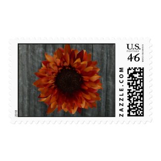 Barnwood & Sunflower Postage stamp