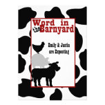 Barnyard Baby Shower Custom Announcements