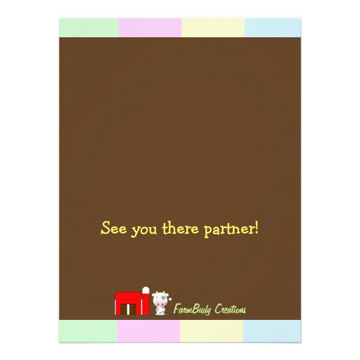 Barnyard Bash Custom Invite