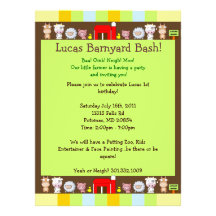 Barnyard Bash Personalized Invite