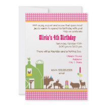 Barnyard Birthday Invitation