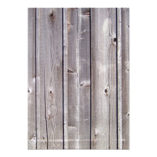 Barnyard Farm Animals Barnwood Birthday Invitation