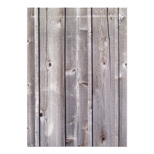 Barnyard Farm Animals Barnwood Birthday Invitation