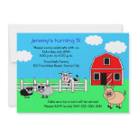 Barnyard Farm Birthday Invitation
