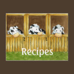 Barnyard Grapevine Recipe Card postcards