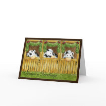 Barnyard Grapevine Season's Greetings Card