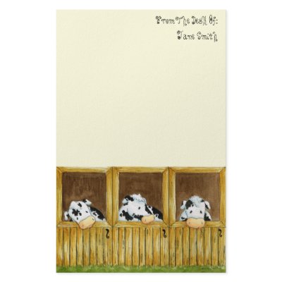 Barnyard Grapevine Stationery by 13BlackCatsDesigns