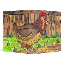 Barnyard Hen binder
