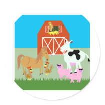 Barnyard Party stickers