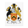 Baron Family Crest Postcards