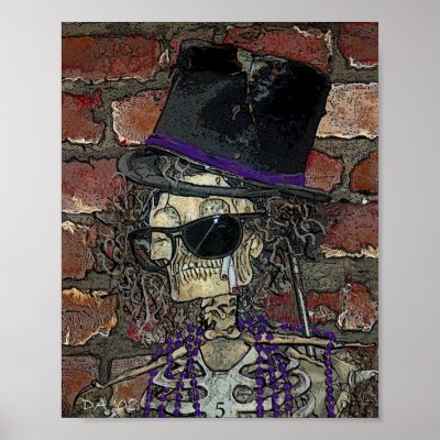 Baron Samedi, Voodoo Spirit of Death Poster by voodoomama