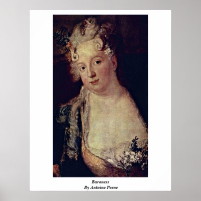 Baroness By Antoine Pesne Posters by artpaintings