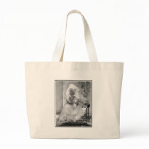 Baroness in Wedding Dress Canvas Bags