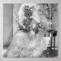 Baroness in Wedding Dress Posters
