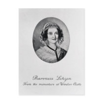 Baroness Louise Lehzen Post Card