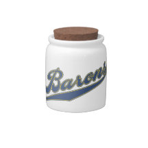 Barons Script Candy Jar